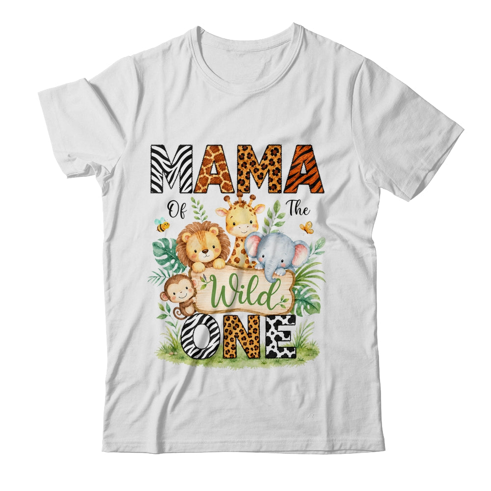Mama Of The Wild One First Birthday Boy Jungle Safari Shirt & Hoodie | teecentury