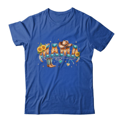 Mama Western Retro Groovy Cowgirl Women Rodeo Mothers Day Shirt & Tank Top | teecentury