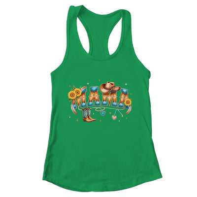 Mama Western Retro Groovy Cowgirl Women Rodeo Mothers Day Shirt & Tank Top | teecentury