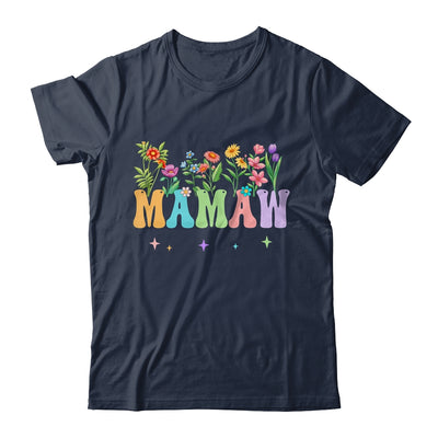 Mamaw Women Wildflower Floral Design Mamaw Mothers Day Shirt & Tank Top | teecentury
