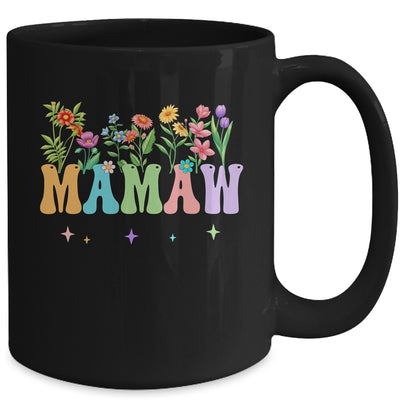 Mamaw Women Wildflower Floral Design Mamaw Mothers Day Mug | teecentury