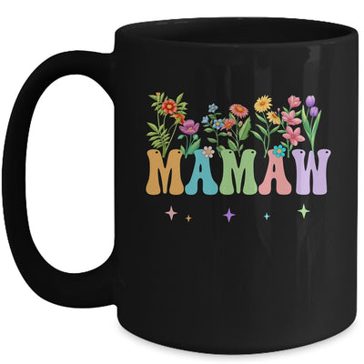 Mamaw Women Wildflower Floral Design Mamaw Mothers Day Mug | teecentury