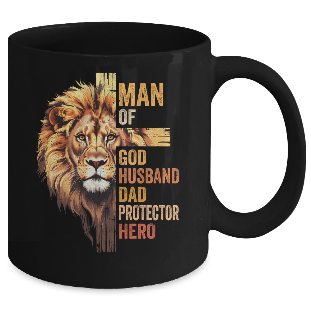 Man Of God Christian Dad Bible Verse Religious Father's Day Mug | teecentury