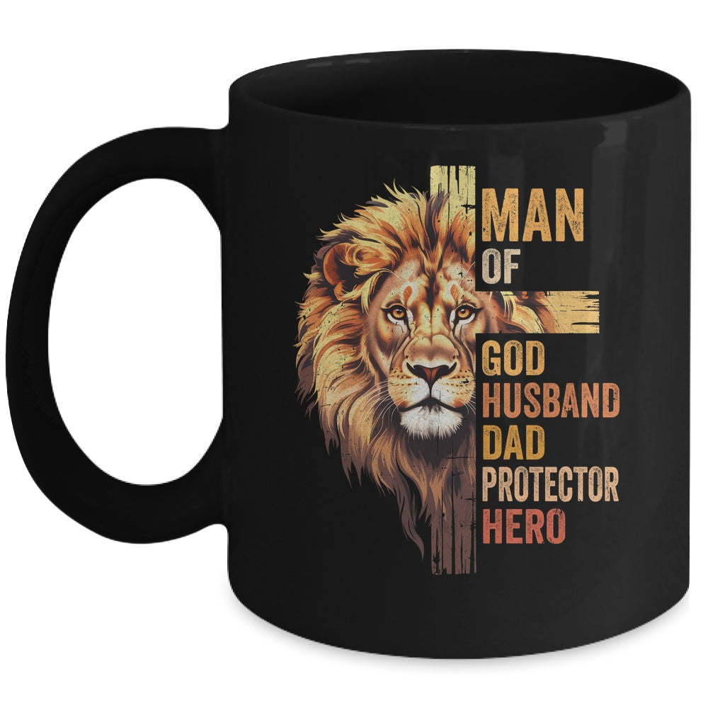 Man Of God Christian Dad Bible Verse Religious Father's Day Mug | teecentury