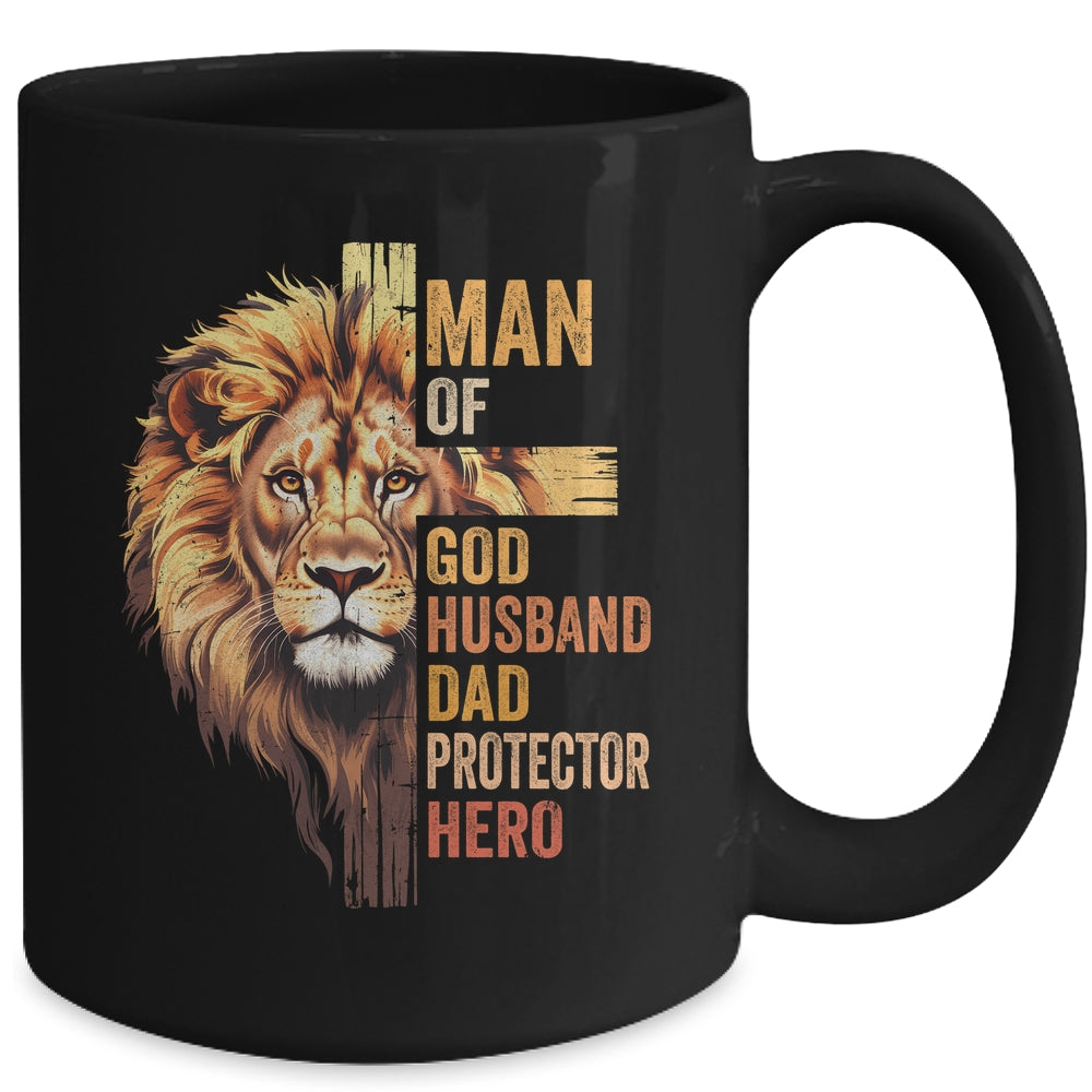 Man Of God Christian Dad Bible Verse Religious Father's Day Mug | teecentury
