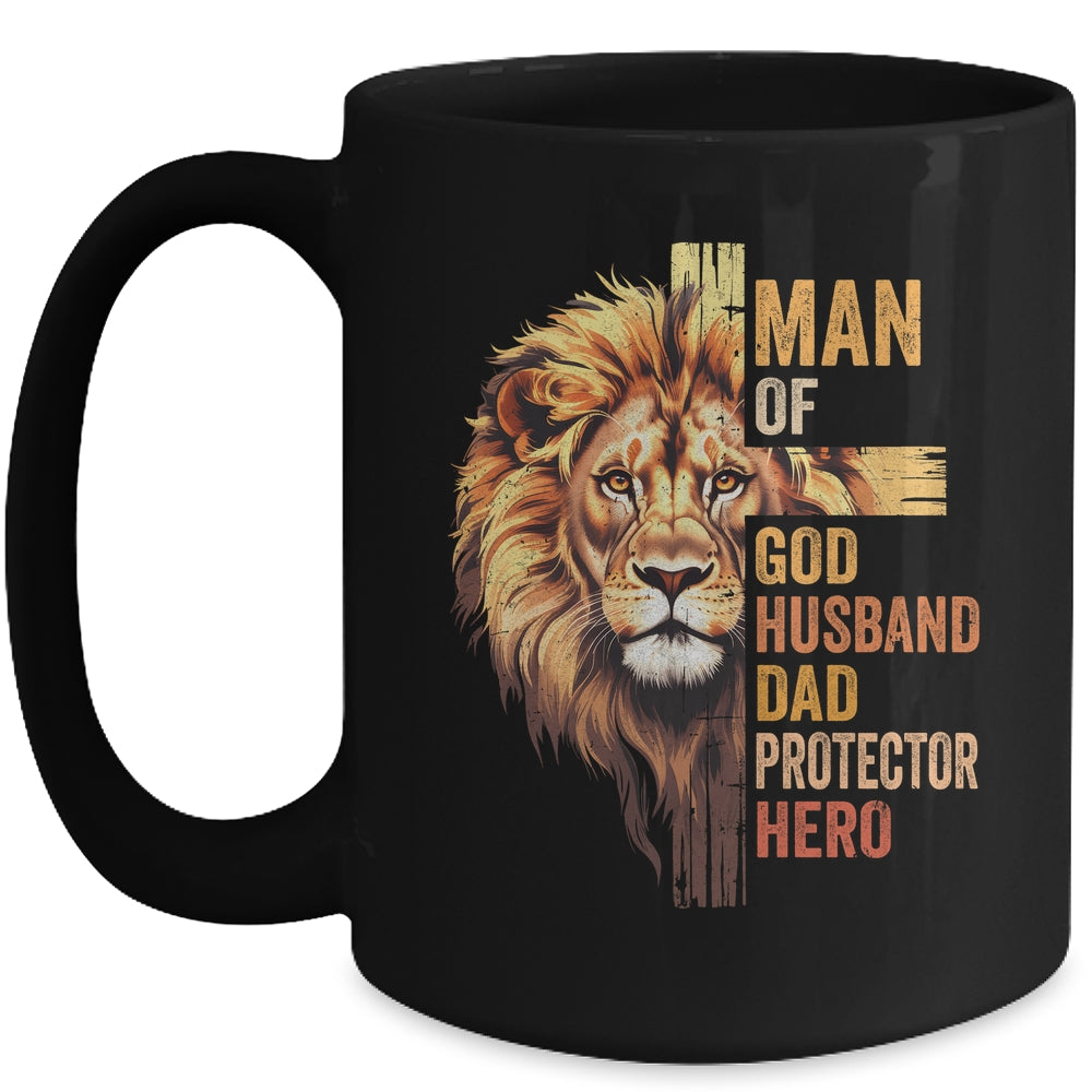 Man Of God Christian Dad Bible Verse Religious Father's Day Mug | teecentury