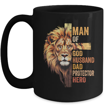 Man Of God Christian Dad Bible Verse Religious Father's Day Mug | teecentury