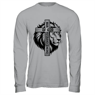 Man Of God Christian Dad For Husband Lion Men Father's Day Shirt & Hoodie | teecentury