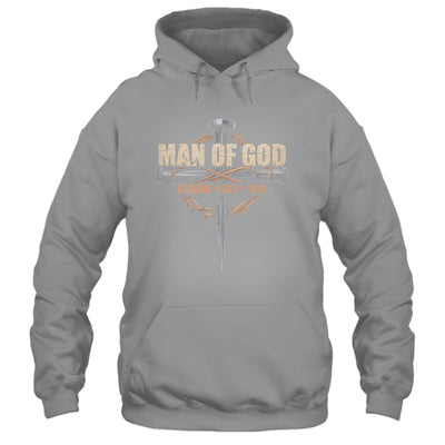 Man Of God Husband Dad Papa Cross Christian Fathers Day Shirt & Hoodie | teecentury