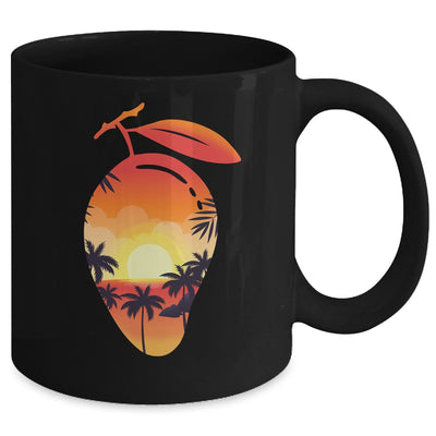 Mangos Fruit Lovers Exotic Mango Tropical Design Sunset Mug | teecentury