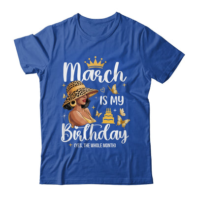 March Is My Birthday African American Woman Birthday Queen Shirt & Tank Top | teecentury