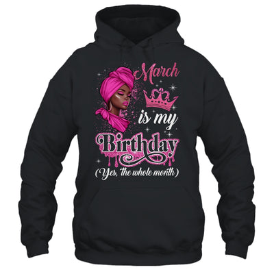 March Is My Birthday African Black Women Birthday Queen Shirt & Tank Top | teecentury