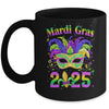 Mardi Gras 2025 Costume With Mask Outfit Carnival Party Mug | teecentury