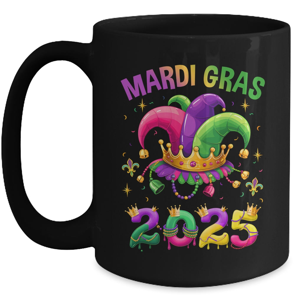 Mardi Gras 2025 Jester Outfit Kids Girls Boys Men Women Mug | teecentury