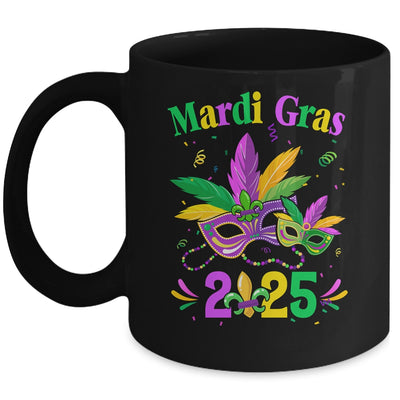 Mardi Gras 2025 Mask Costume Beads Carnival Party Outfit Mug | teecentury