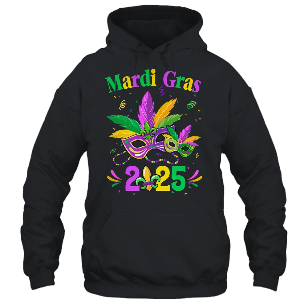 Mardi Gras 2025 Mask Costume Beads Carnival Party Outfit Shirt & Tank Top | teecentury