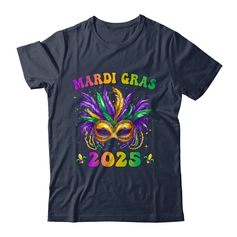 Mardi Gras 2025 Mask Feathers Mardi Gras Family Costume Cute Shirt & Tank Top | teecentury