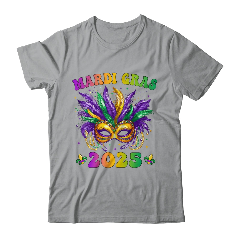 Mardi Gras 2025 Mask Feathers Mardi Gras Family Costume Cute Shirt & Tank Top | teecentury