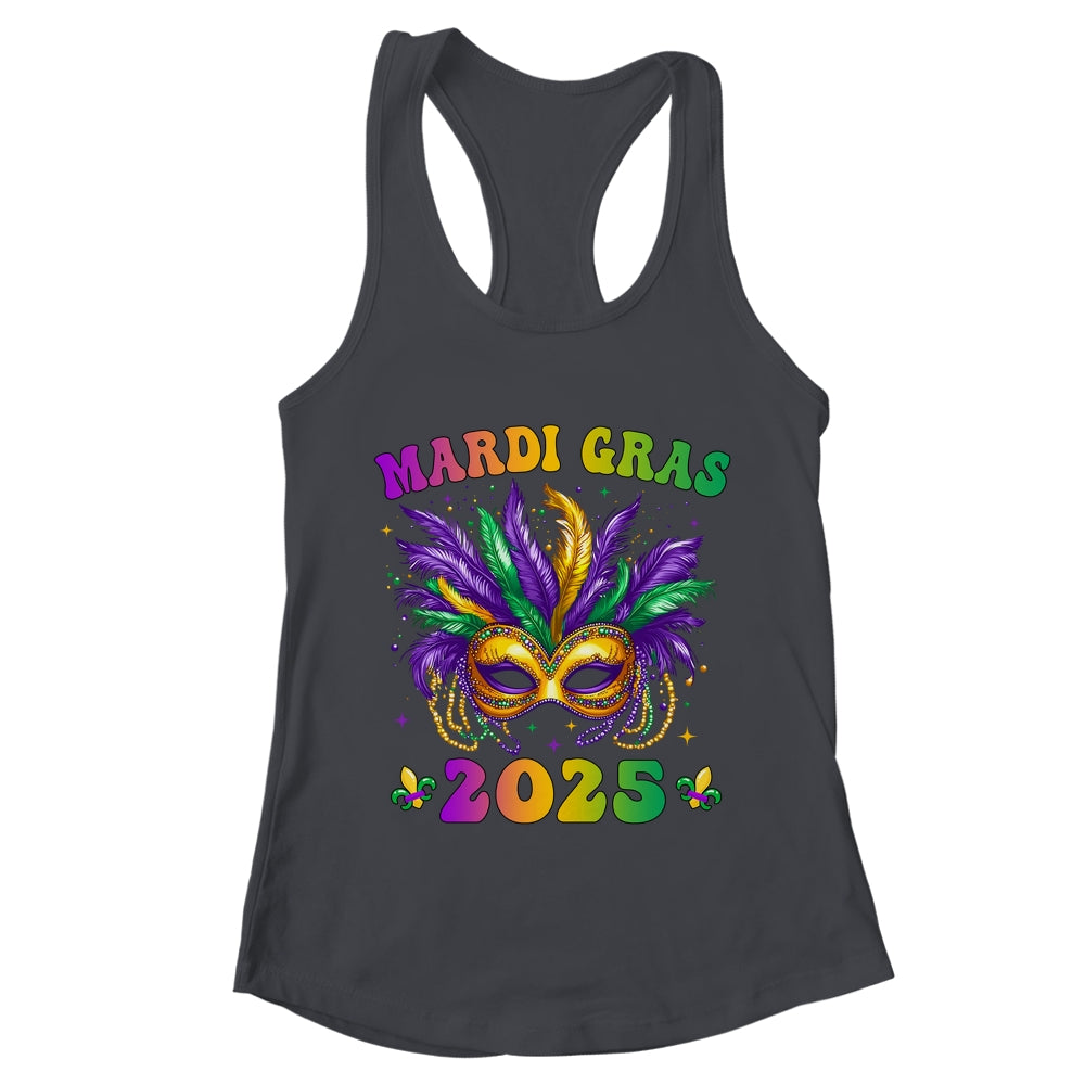 Mardi Gras 2025 Mask Feathers Mardi Gras Family Costume Cute Shirt & Tank Top | teecentury