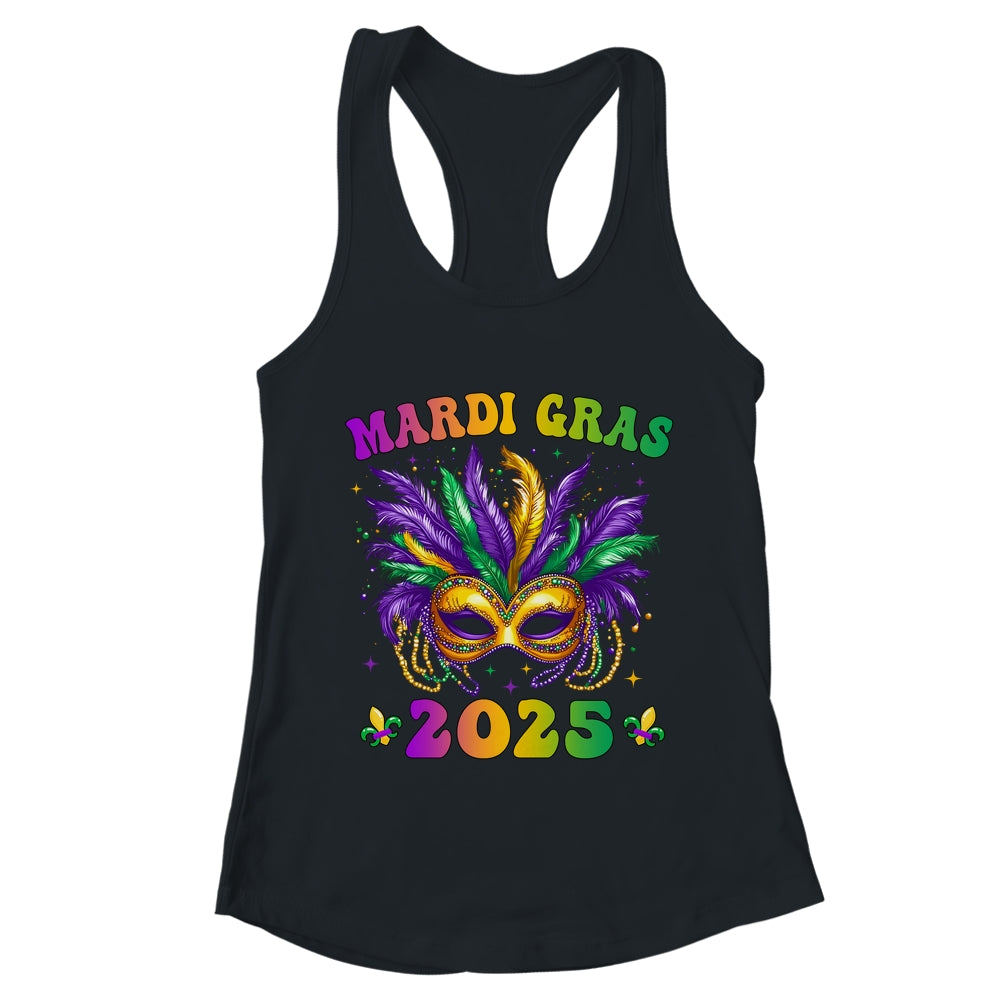 Mardi Gras 2025 Mask Feathers Mardi Gras Family Costume Cute Shirt & Tank Top | teecentury
