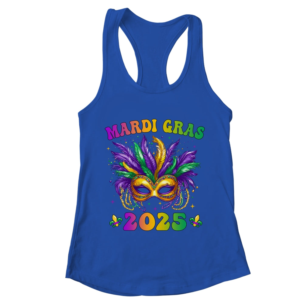Mardi Gras 2025 Mask Feathers Mardi Gras Family Costume Cute Shirt & Tank Top | teecentury