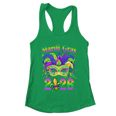 Mardi Gras 2026 Costume With Mask Outfit Carnival Shirt & Tank Top | teecentury