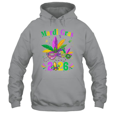 Mardi Gras 2026 Mask Costume Beads Carnival Party Outfit Shirt & Tank Top | teecentury