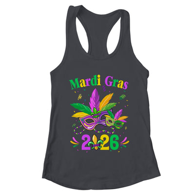 Mardi Gras 2026 Mask Costume Beads Carnival Party Outfit Shirt & Tank Top | teecentury