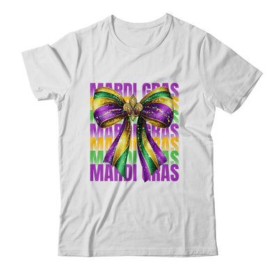 Mardi Gras Coquette Bow Louisiana Festival Carnival Girls Shirt & Tank Top | teecentury
