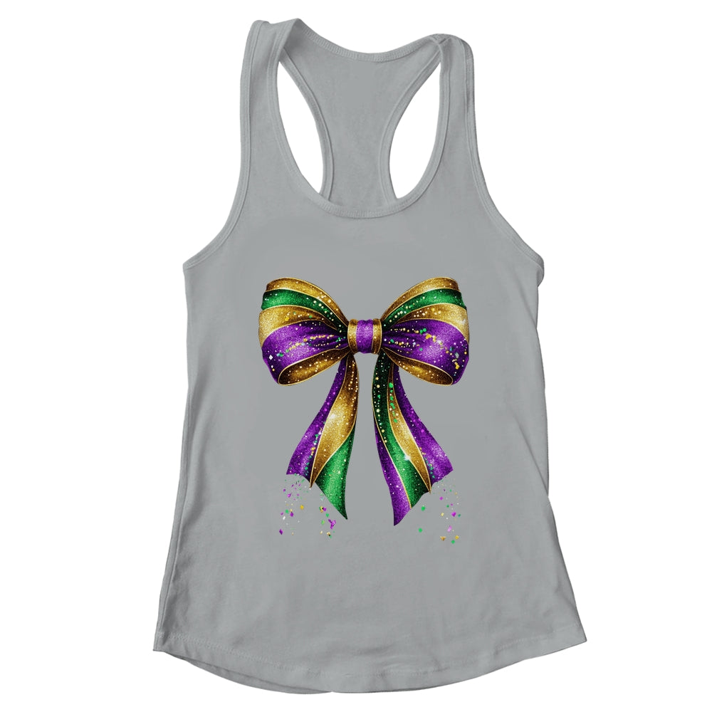 Mardi Gras Coquette Bow Louisiana New Orleans Carnival Shirt & Tank Top | teecentury