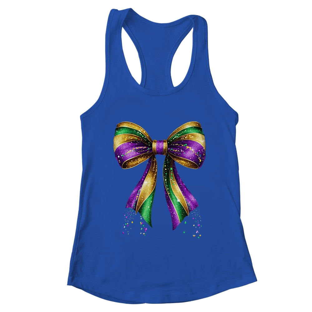 Mardi Gras Coquette Bow Louisiana New Orleans Carnival Shirt & Tank Top | teecentury