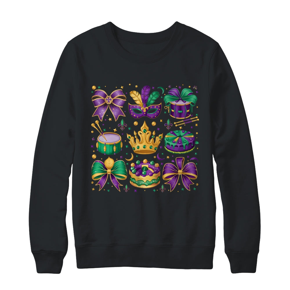 Mardi Gras Coquette Mardi Beads Louisiana Festival Design Shirt & Sweatshirt | teecentury