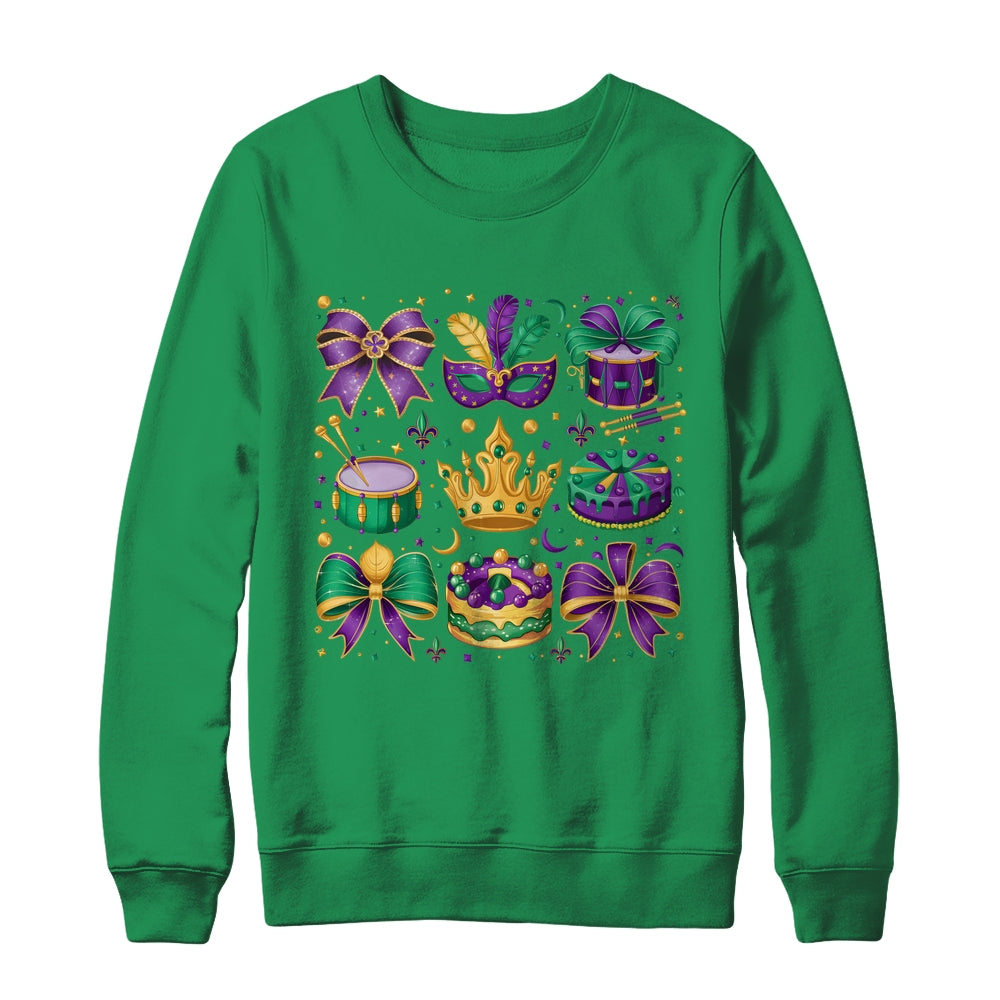 Mardi Gras Coquette Mardi Beads Louisiana Festival Design Shirt & Sweatshirt | teecentury