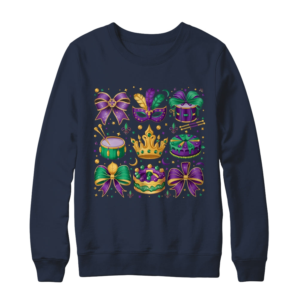 Mardi Gras Coquette Mardi Beads Louisiana Festival Design Shirt & Sweatshirt | teecentury