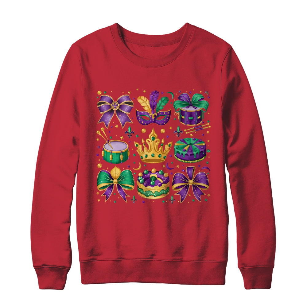 Mardi Gras Coquette Mardi Beads Louisiana Festival Design Shirt & Sweatshirt | teecentury
