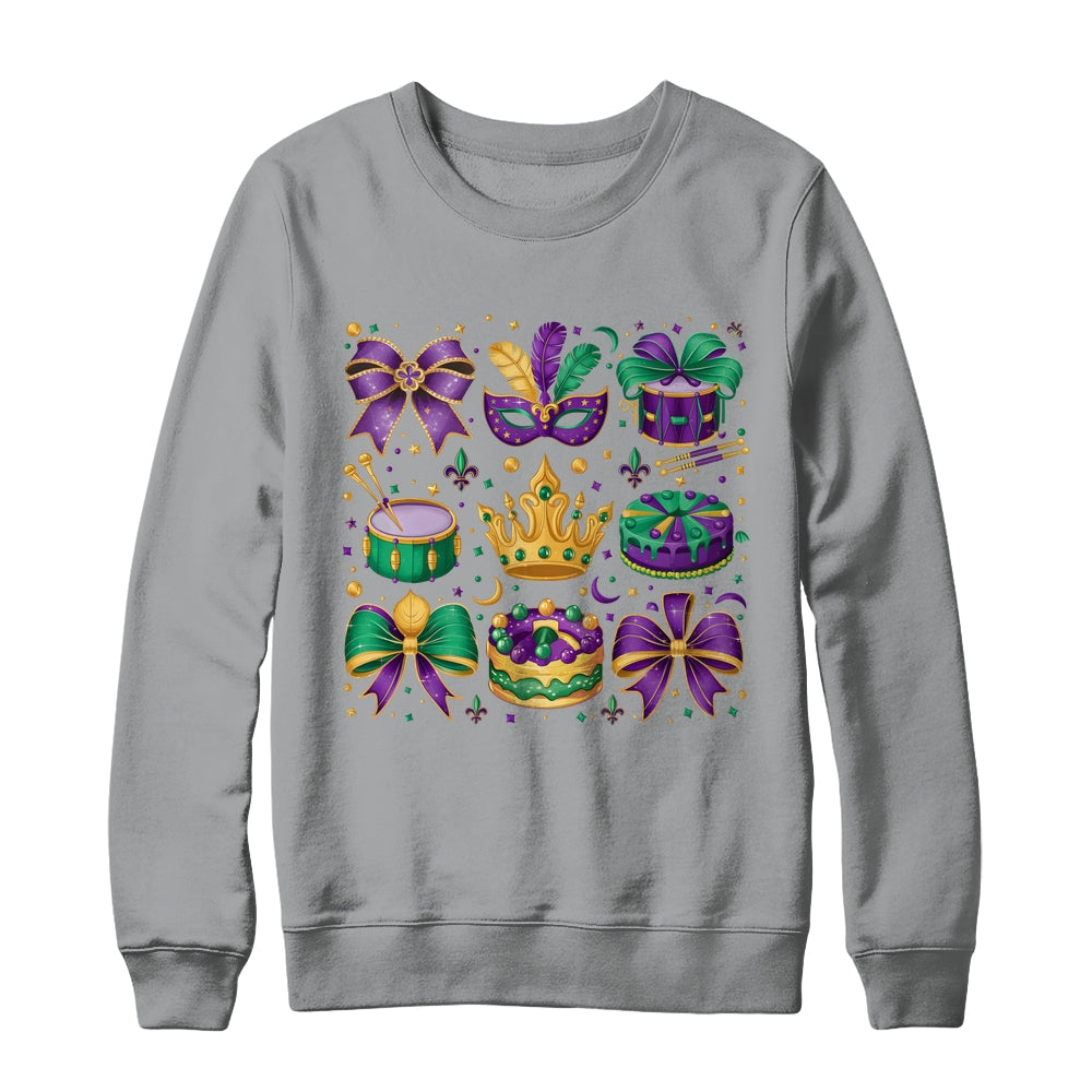 Mardi Gras Coquette Mardi Beads Louisiana Festival Design Shirt & Sweatshirt | teecentury