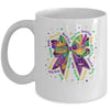 Mardi Gras Coquette Women Girls Louisiana Mardi Gras Vibes Mug | teecentury