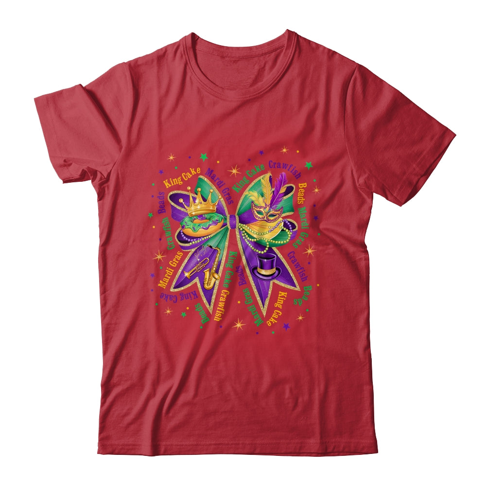 Mardi Gras Coquette Women Girls Louisiana Mardi Gras Vibes Shirt & Sweatshirt | teecentury