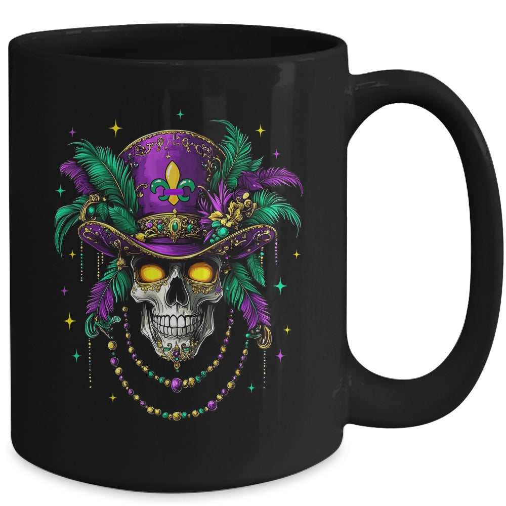 Mardi Gras Costume Sugar Skull Carnival New Orleans Trip Mug | teecentury