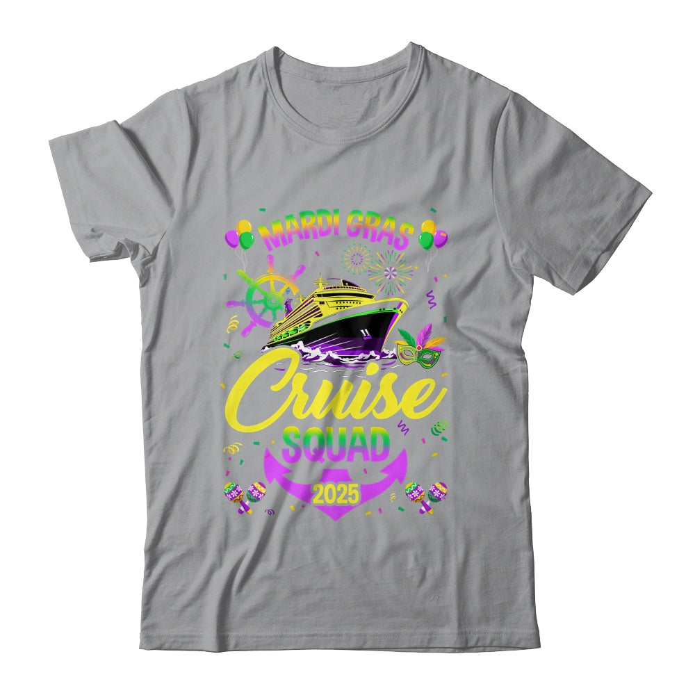 Mardi Gras Cruise Squad 2025 Family Matching Group Vacation Shirt & Tank Top | teecentury