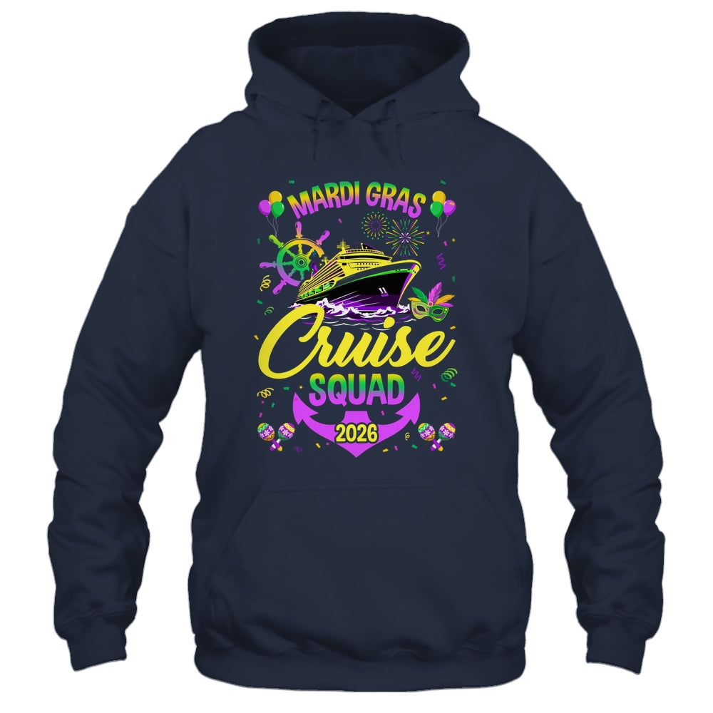 Mardi Gras Cruise Squad 2026 Family Matching Group Vacation Shirt & Tank Top | teecentury