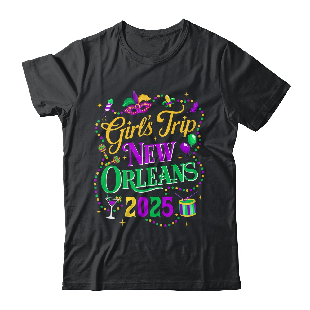 Mardi Gras Girls Trip 2025 Design New Orleans Matching Group Shirt & Tank Top | teecentury