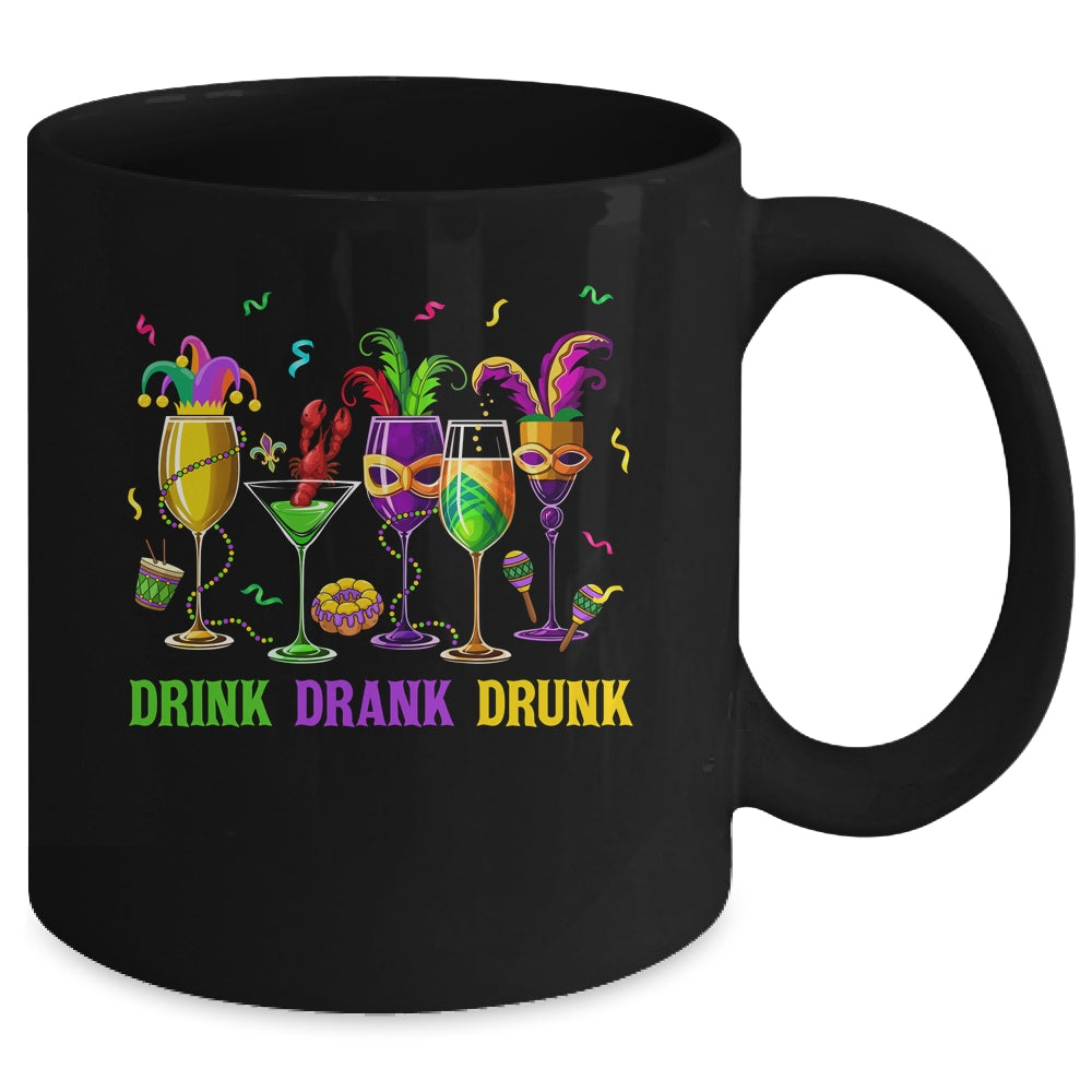Mardi Gras Glass Of Wine Drinking Team Wine Festival Parade Mug | teecentury