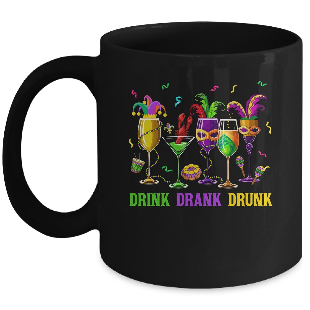 Mardi Gras Glass Of Wine Drinking Team Wine Festival Parade Mug | teecentury