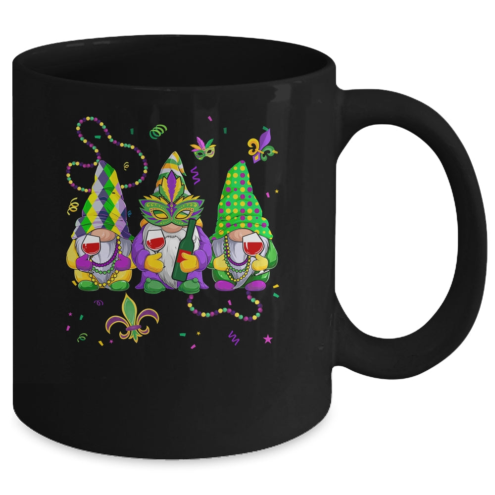 Mardi Gras Gnomes Funny Outfit Gnomies Squad Women Drinking Mug | teecentury