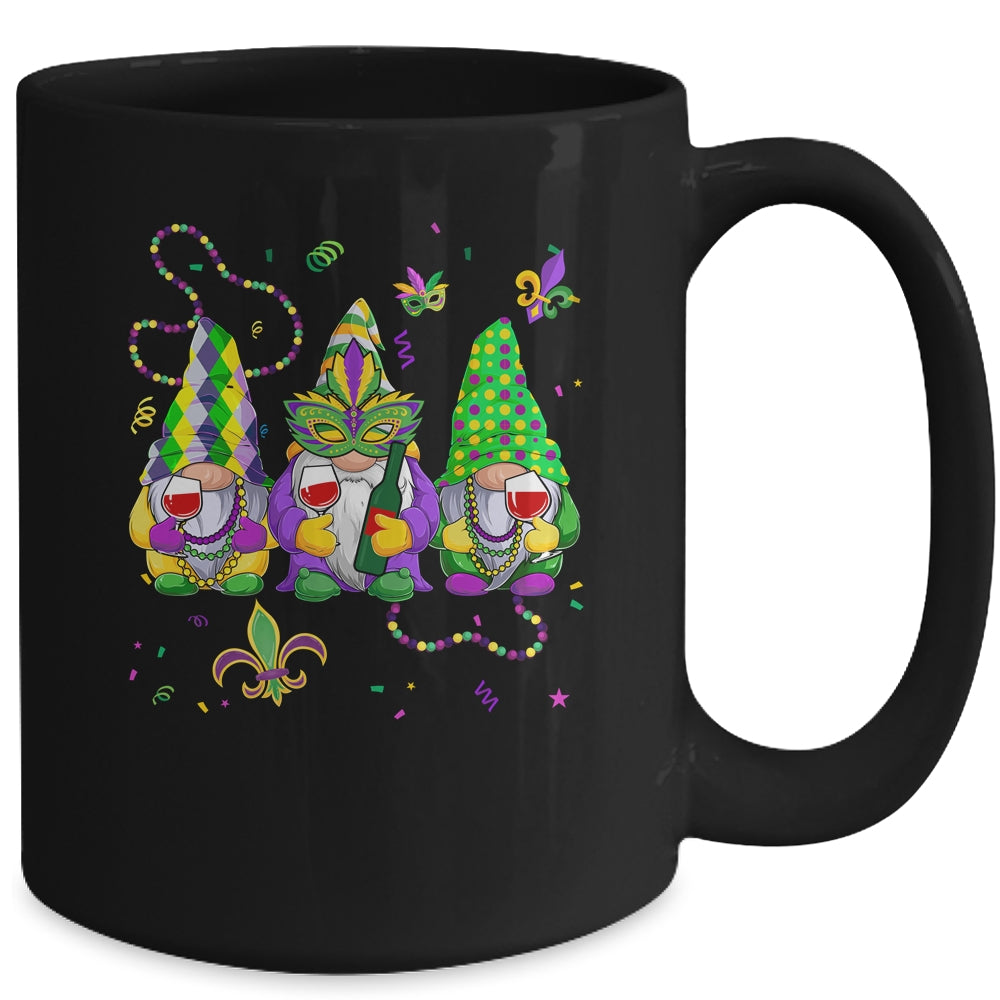 Mardi Gras Gnomes Funny Outfit Gnomies Squad Women Drinking Mug | teecentury