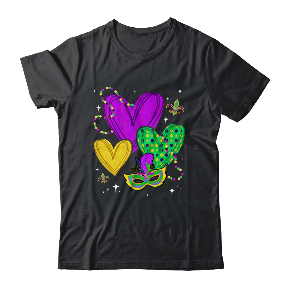Mardi Gras Hearts Cute Outfit Party Carnival For Women Girls Shirt & Tank Top | teecentury