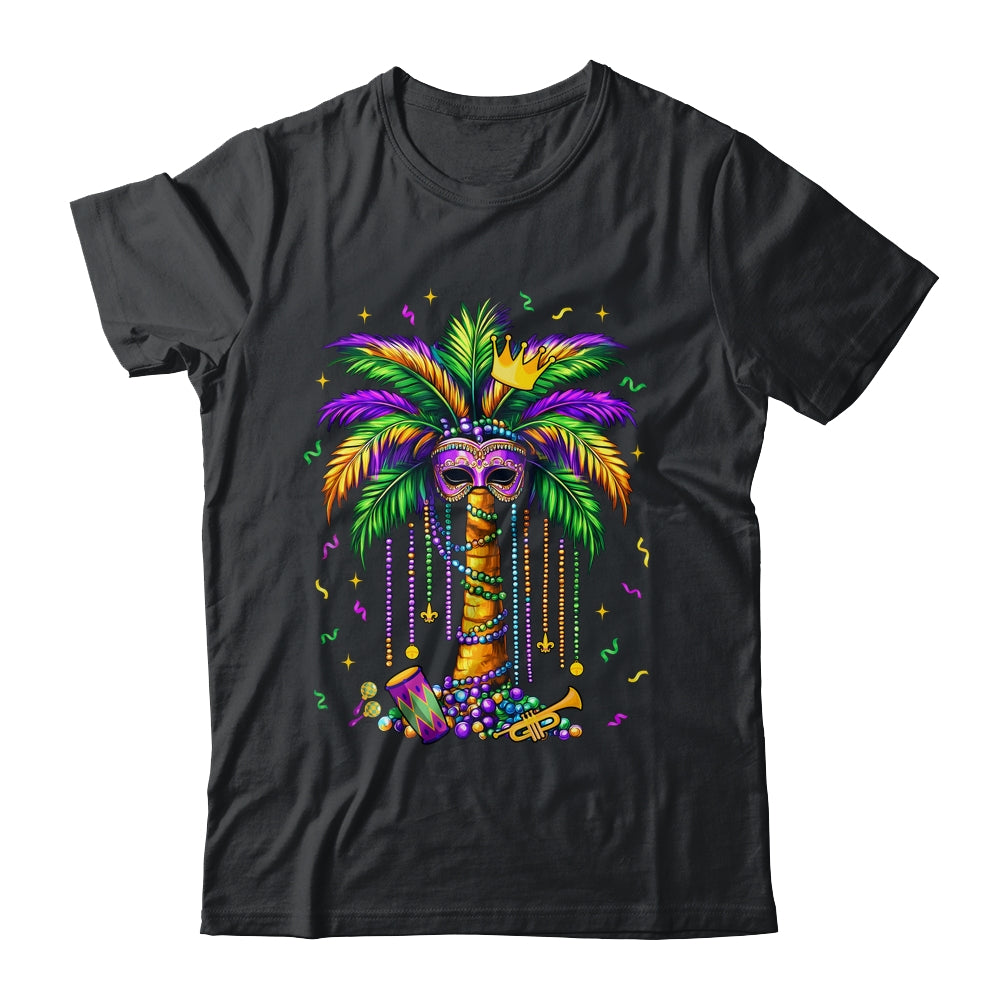 Mardi Gras Palm Tree Hawaiian Tropical Party Men Women Shirt & Tank Top | teecentury
