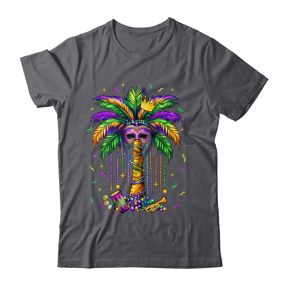 Mardi Gras Palm Tree Hawaiian Tropical Party Men Women Shirt & Tank Top | teecentury
