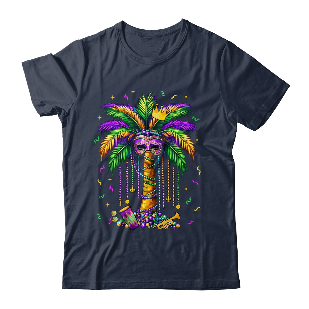 Mardi Gras Palm Tree Hawaiian Tropical Party Men Women Shirt & Tank Top | teecentury